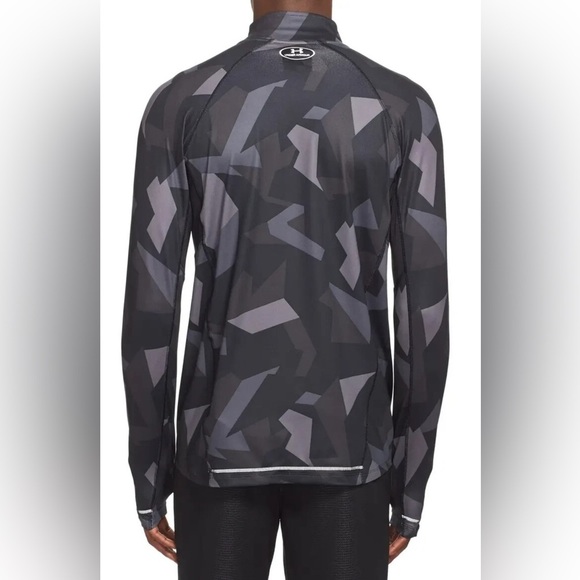 Under Armour Men's UA Launch Run Printed ¼ Zip Jacket Small Mesh Ventilation - Picture 2 of 9